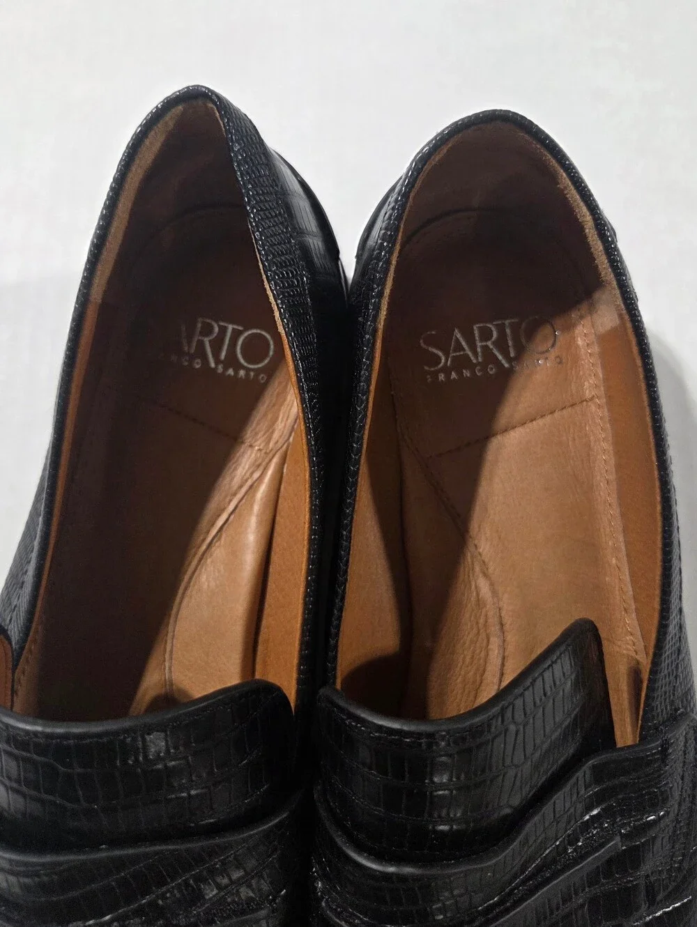 Franco Sarto Black Loafers